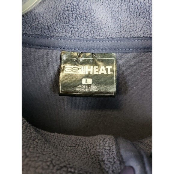 32 Degrees Heat Women's Lg  1/4 Snap Closure Long Sl Fleece Sweatshirt Lavender - Picture 6 of 7